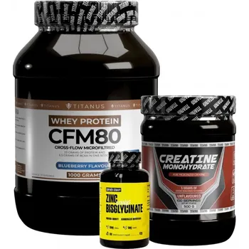 Protein Titanus Supplements Balíček 5 Titánus CFM Kreatin Zinek Čokoláda