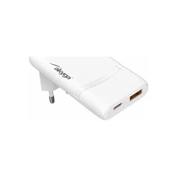 Akyga USB Nabíječka AK-CH-31 USB-A + USB-C PD 5-20V / max. 3.25A 65W Quick Charge 4+ GaN