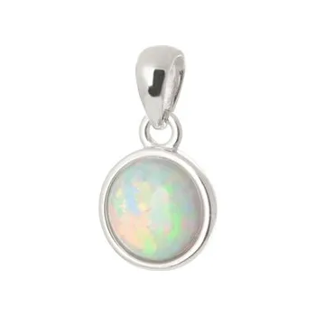 Šperk Stříbrný přívěšek s bílým opálem STRZ1536F