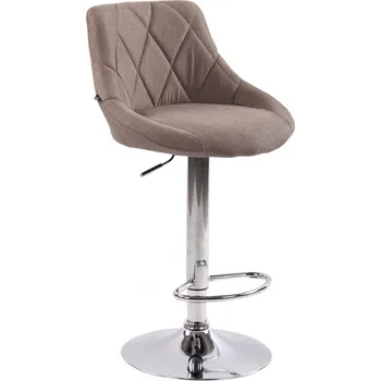 Barová židle Barová židle Lazio látkový potah, chrom, taupe