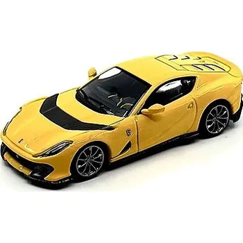 autíčko BBR Ferrari 812 Giallo Modena Competitizone 2021, yellow 1:64