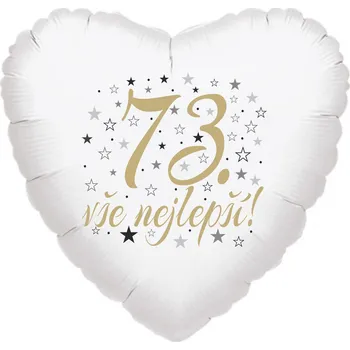Balónek 73. narozeniny balónek srdce Balonky.cz b85234