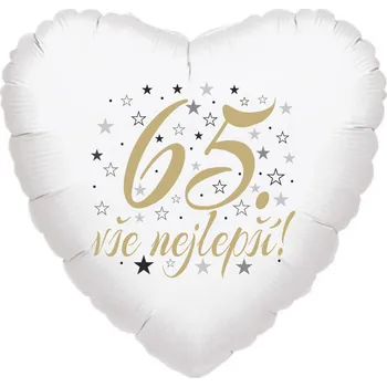 Balónek 65. narozeniny balónek srdce Baonky.cz b85210