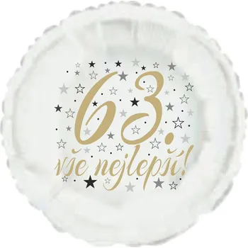 Balónek 63. narozeniny balónek kruh Balonky.cz b85203