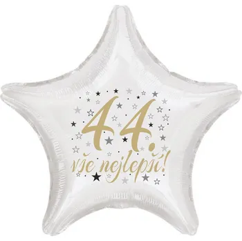 Balónek 44. narozeniny balónek hvězda Balonky.cz b85145
