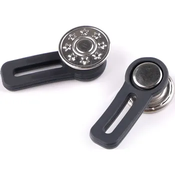 Knoflík Knoflík prodlužovací velikost 26" nikl 2 ks