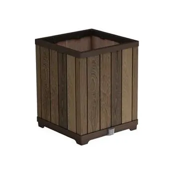 Zahrada Květináč Keter Deco Square Tall walnut