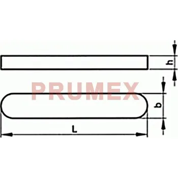 Matice Pero těsné DIN 6885 A 12x8x50 nerez A4