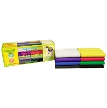 Modelovací hmota Ökonorm Barevná plastelína 8 barev 500g ECO