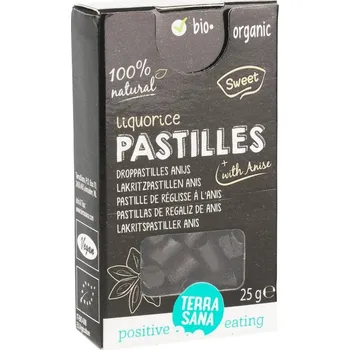 Bonbon Terrasana Lékořicové pastilky anýz 25g BIO