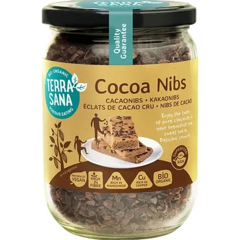 Čokoláda Terrasana RAW Kakaové boby drcené 230g BIO