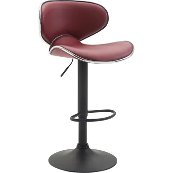 Barová židle Barová židle Las Vegas V2 černá, červená bordó