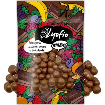 Potravina Lyofio Lyofilizovaná borůvka v mléčné čokoládě 200 g