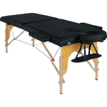 Masážní stůl Stůl, masážní lůžko 2-segmentové dřevěné XXL