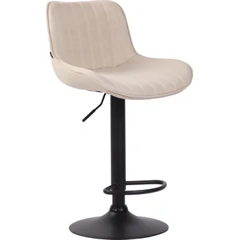 Barová židle Barová židle Lemonte látkový potah, černá, krémová