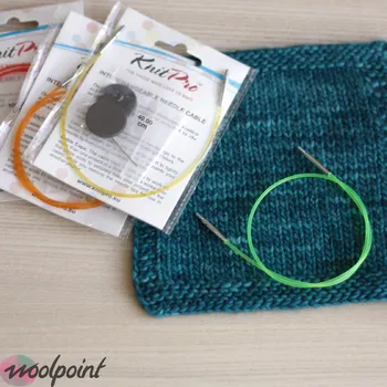 Jehlice KnitPro Výměnné lanko barevné Délka: 40 cm