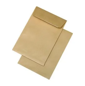 Obálka Obálka taška B5 hnědá samolepicí s krycí páskou, s plochým dnem,176x250mm, 1ks