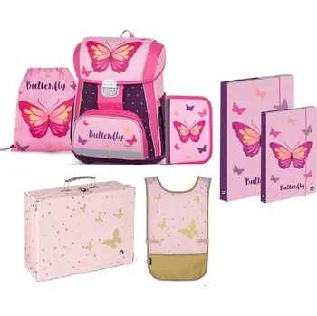 Školní batoh Karton P+P Školní sada set 6ks PREMIUM Motýl sada s batohem vhodná i pro prvňáčky 0-67724/06
