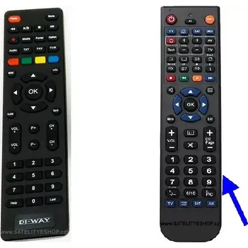 Dálkový ovladač Di-way IRD265HD náhradní