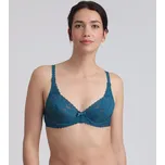 PLAYTEX FLOWER ELEGANCE RCS UNDERWIRE BRA - Dámská krajkovaná podprsenka s kosticí - modrá Velikost: 95 E