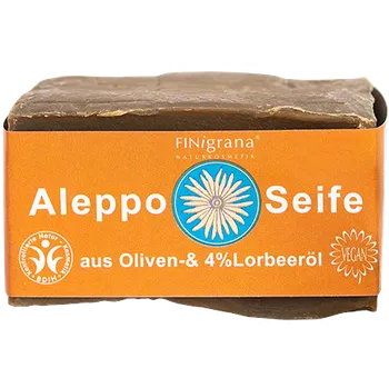Mýdlo FINigrana® Aleppo Olivové mýdlo s 8% vavřínového oleje 180g ECO Vegan