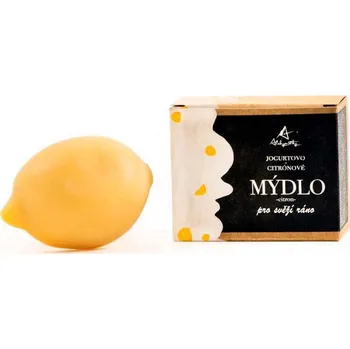 Mýdlo Alchymistky Jogurtovo-citronové mýdlo pro svěží ráno - tvar citron 95g
