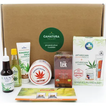 Kosmetická sada Canatura Dárkový balíček pro pevné zdraví a uvolnění