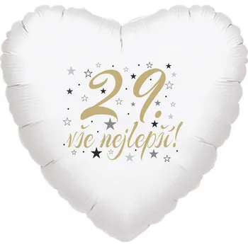 Balónek 29. narozeniny balónek srdce Balonky.cz b85102