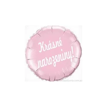 Balónek Fóliový balónek kruh světle růžový Krásné narozeniny! Balonky.cz b85335