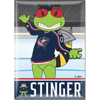 Dekorativní magnet Wincraft Magnet Columbus Blue Jackets NHL Metal Magnet MASCOT