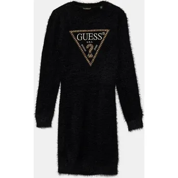 Dámské šaty Dívčí šaty Guess černá barva, mini, J4BK11 Z3K20 J4BK11.Z3K20.9BYH 99X, vel. 147-157