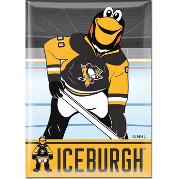 Dekorativní magnet Wincraft Magnet Pittsburgh Penguins NHL Metal Magnet MASCOT