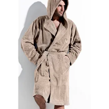 Pánský župan L&L župan pánský IWO s kapucí L capuccino