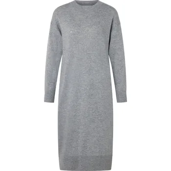 Dámské šaty 712854 - Tchibo - Pletené šaty s kašmírem - pro ženy - vel. XL 48/50 - barva: šedá