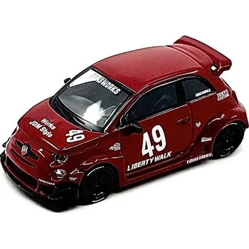 autíčko Mini GT Fiat Abhart 595 LB-Works X Abas Works 2024, red 1:64