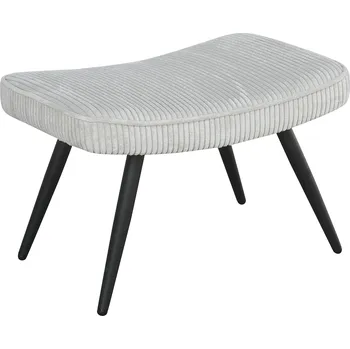 Stolička byLIVING Uta stolička / Hrubá šňůra off white / Černý práškově lakovaný rám / Podnožka / Stolička / Š 60, V 39, H 41 cm |