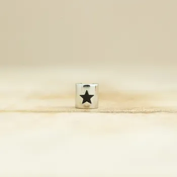 Dětské navlékací korálky Korálek Hvězda Barva: Stříbrná