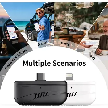 Alkohol tester oem Alkohol tester USB- Lightning pro telefony Iphone white