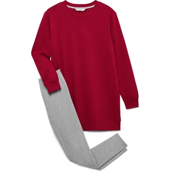 Dámské pyžamo 711378 - Tchibo - Pyžamová souprava s legínami - pro ženy - vel. XL 48/50 - barva: šedá