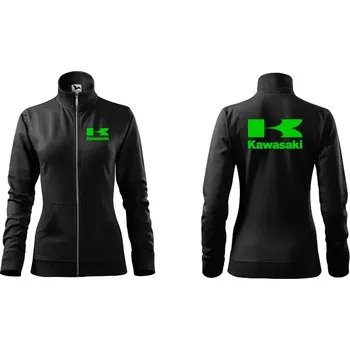 Dámská mikina Dámská mikina s motivem Kawasaki 19 2XL černá