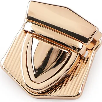 Zip Sada zapínání na tašku 33x41 mm Varianta: 4 růžové zlato, Balení: 10 sada