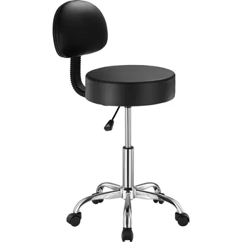 Vevor Otočná židle s opěrkou a kolečky, 450 LBS, nastavitelná výška