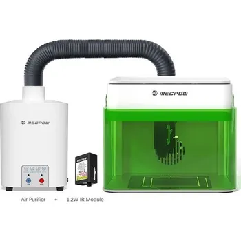 Výtvárné potřeby Mecpow M1 Laserový gravírovací stroj s IR modulem a čističkou vzduchu