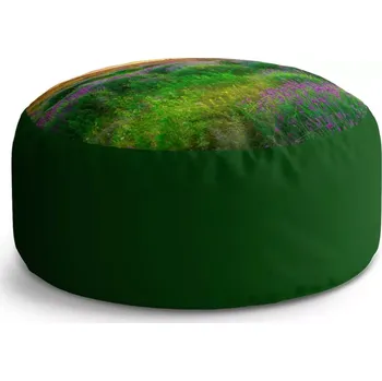 Taburet Sablio Taburet Circle Levandulové pole: 38x48 cm