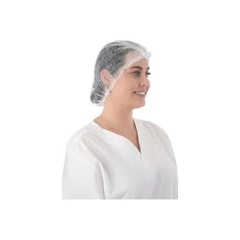 Podlahový mycí stroj Čepice z netkané textilie, CLIP, 100 ks, bílá Velikost: L (53 cm)