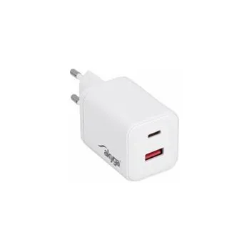 Akyga USB Nabíječka AK-CH-28 USB-A + USB-C PD 5-21V / max. 3A 45W Quick Charge 3.0 GaN