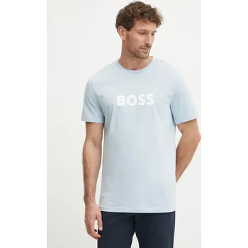 Pánské tričko Bavlněné tričko BOSS 50503276 modrá 50X, vel. M
