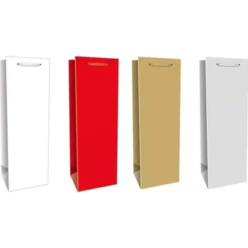 Dárková taška Dárková taška na láhev Color Matt mix 4 barvy Varianta: bílá