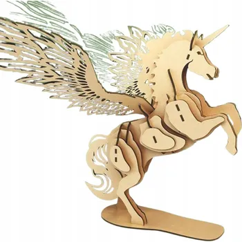 ostatní stavebnice Dřevěné 3D stavebnice 44 díly 68007