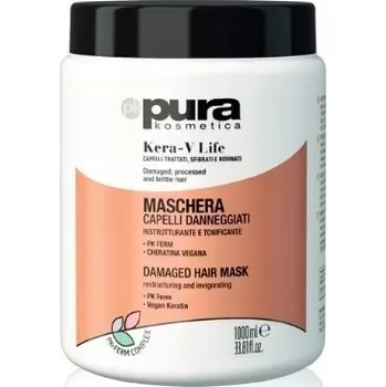 Vlasová regenerace Pura Kosmetica Kera-V Life 1000 ml regenerační maska na vlasy